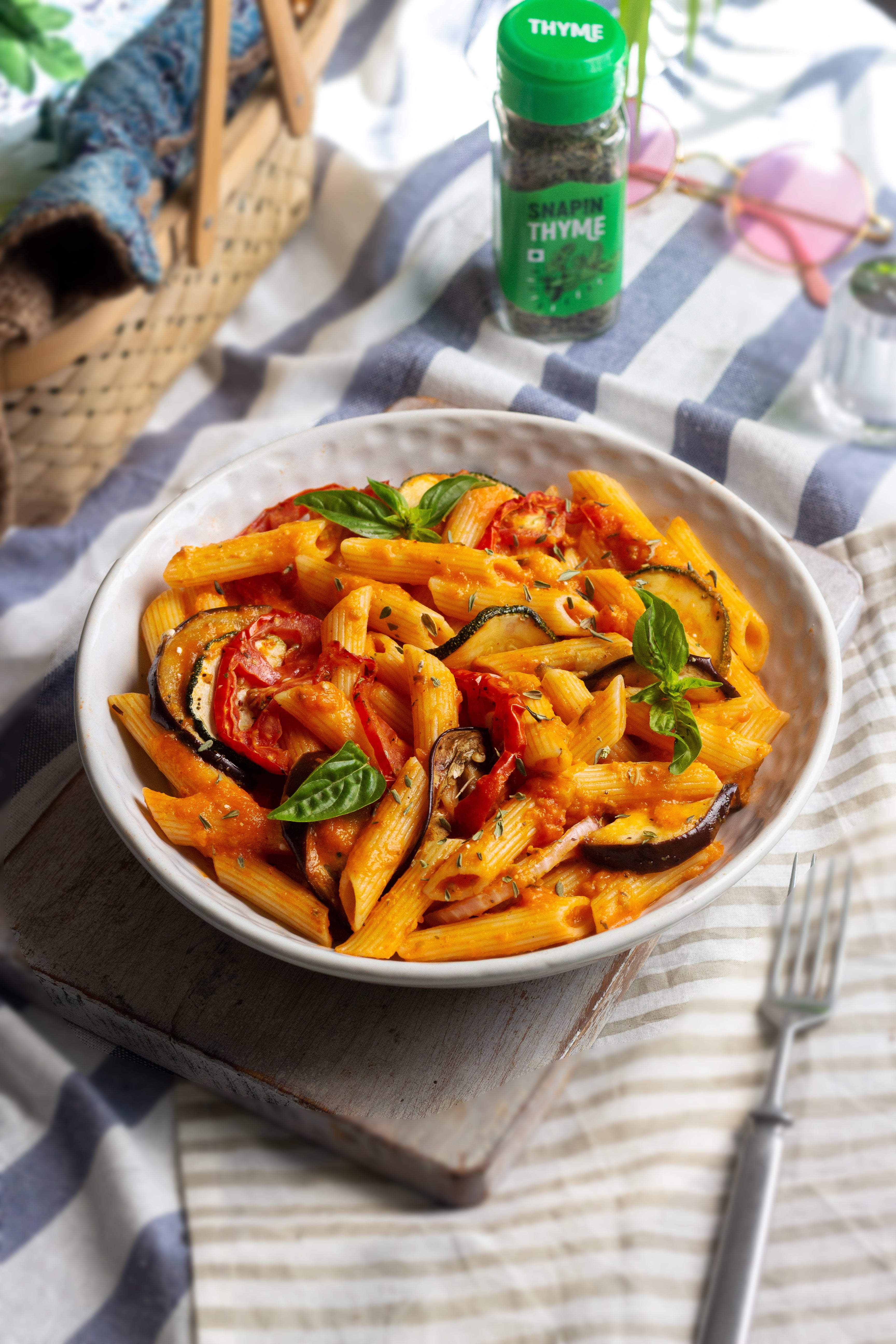 Ratatouille and Tomato Soup Pasta