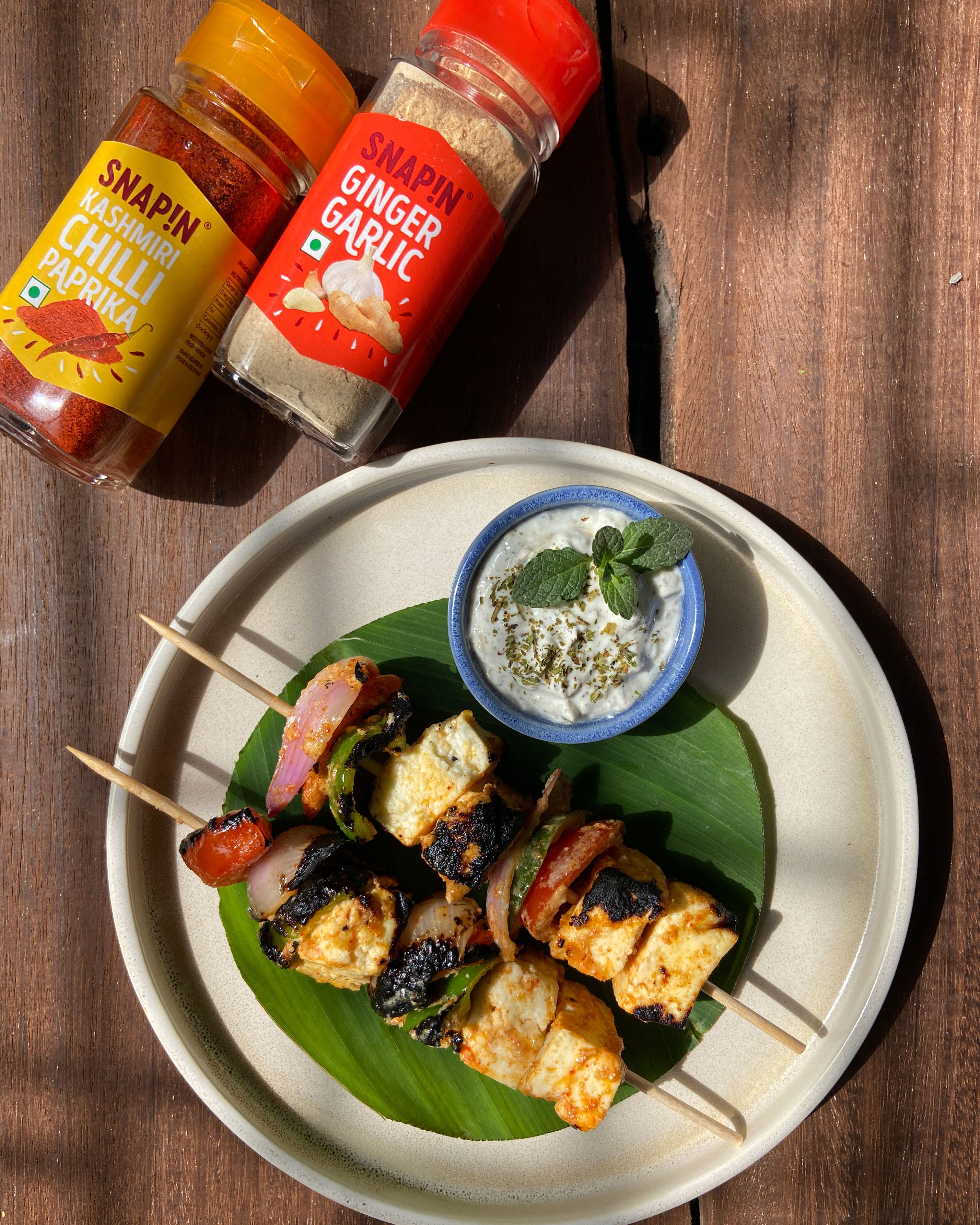 Vernika's Spicy Garlicky Paneer Tikka