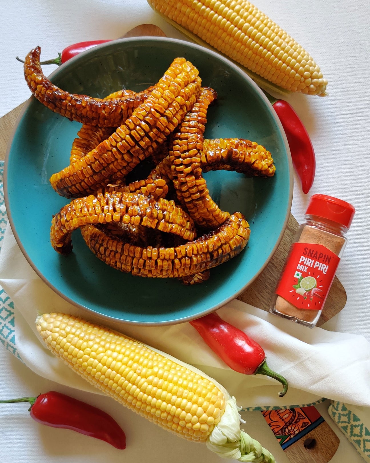 Swapneel's Piri Piri Corn Ribs