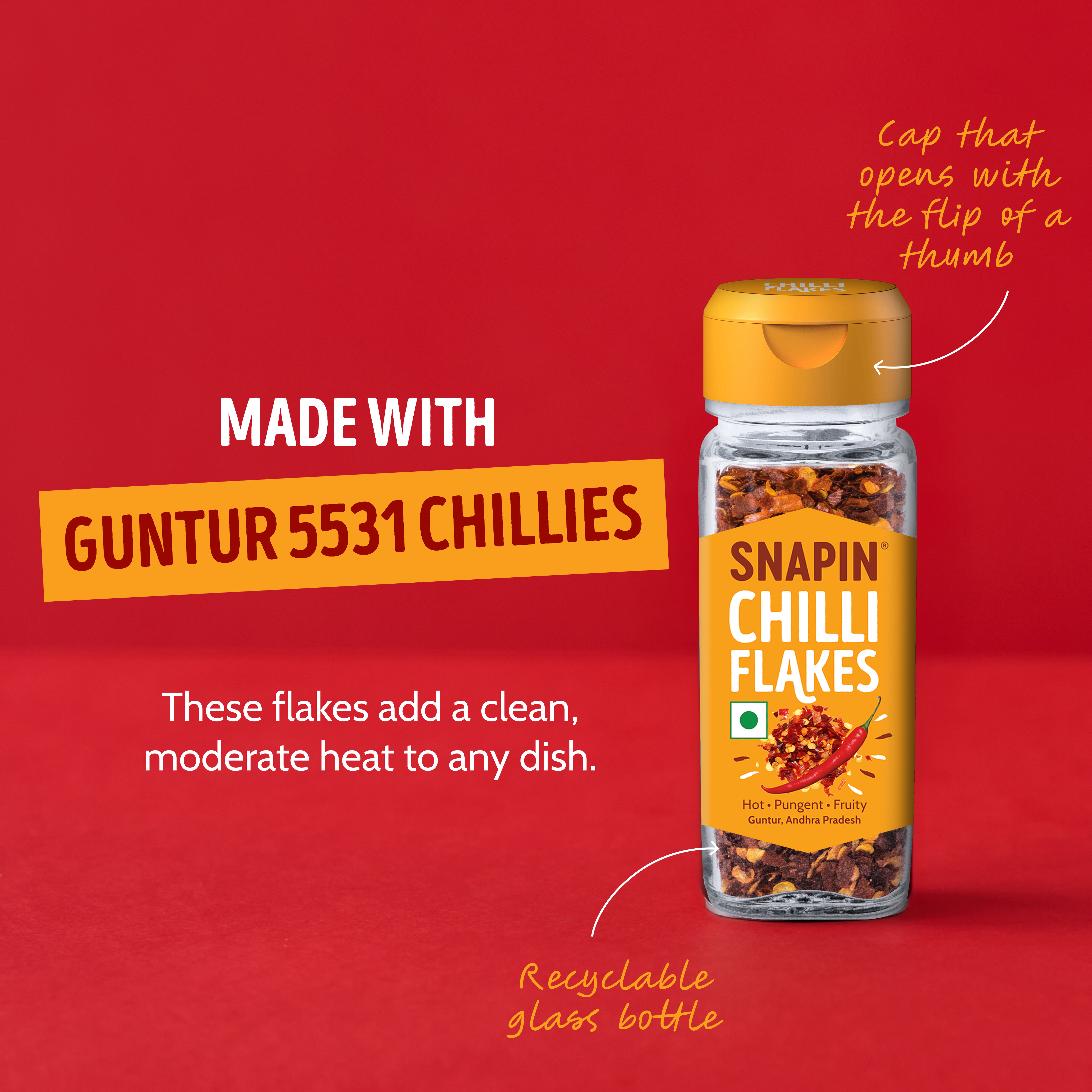 Oregano (20g) + Chilli flakes (35g) combo