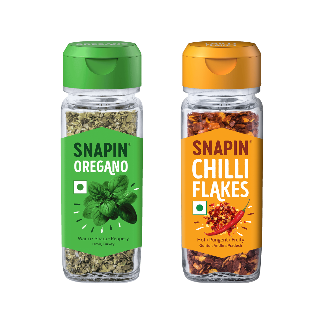 Oregano (20g) + Chilli flakes (35g) combo