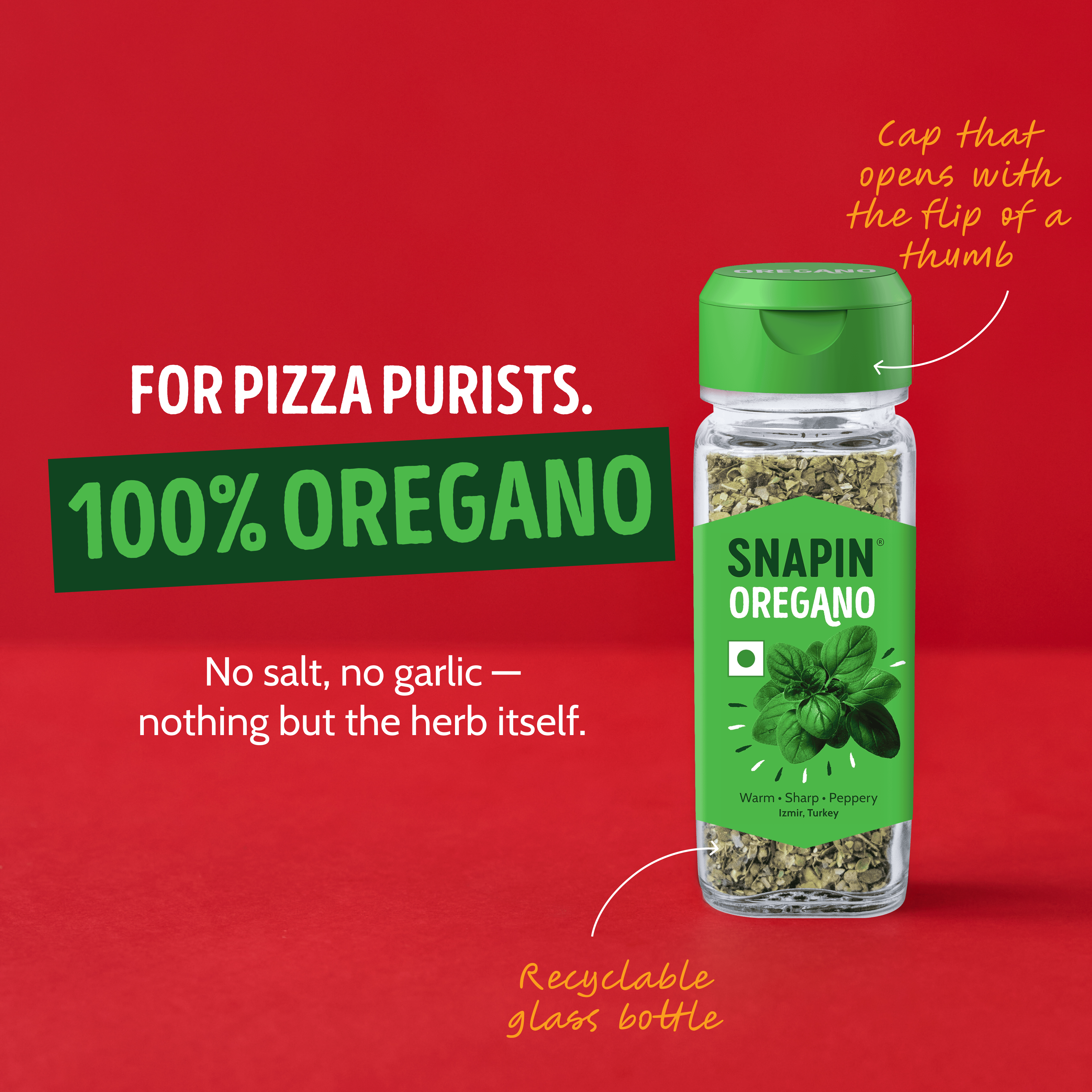 Oregano (20g) + Chilli flakes (35g) combo